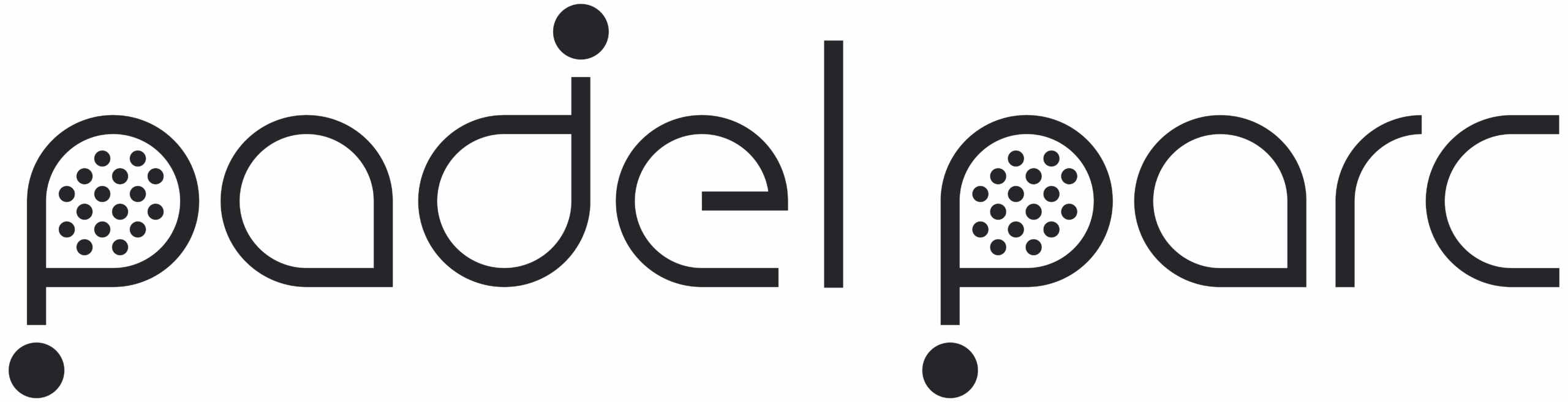 logo padel parc allongé pour les filets de padel
